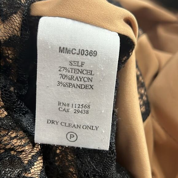 Mm couture by miss me Black Shimmer Jacket 3/4 Sleeves Size M - Picture 6 of 8